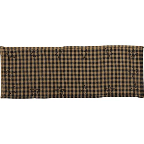 VHC-Brands-Black-Star-Cotton-13×36-Woven-Quilted-Runner-Black VHC Brands Black Star Cotton 13×36 Woven Quilted Runner Black