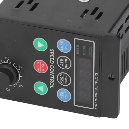 1.1KW 1PH VFD, Entrada 176-264V 3PH 0-220V Unidade de Frequência Variável de Saída, Conversor de Con