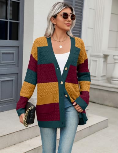 Image of Zeagoo Cardigan Sweaters for Women Long Sleeve Fall Clothes Button Down Top