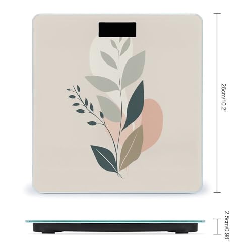Báscula Digital HojasyEnredaderas Vidrio Templado LCD miniatura 2