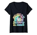 Photo Gallery donna most likely to be beaching all summer maglietta con collo a v Photo Gallery donna most likely to be beaching all summer maglietta con collo a v