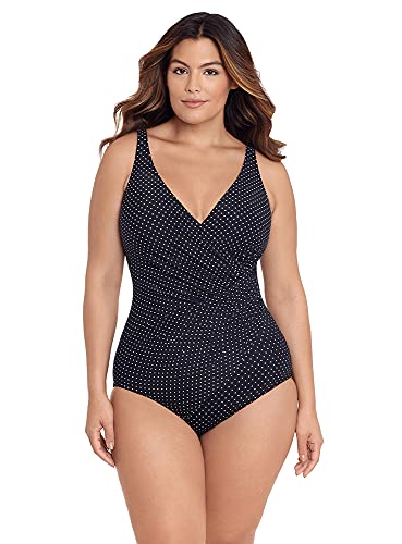 Miraclesuit Women's Plus Size Swimwear Must Haves Oceanus One Piece Swimsuit