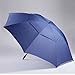 Umbrella Parapluie Double Couche Surdimensionné, Parapluie Compact Coupe-Vent 8 Os, Auvent Renforcé, Diamètre Ouvert 180 Cm, avec Housse De Protection Portable, Bleu, Noir
