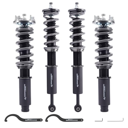 maXpeedingrods Coilover for Honda Accord CM4-CM8 2003-2007, for Honda Acura TL 2004-2008, 24 Levels Damper Adjustable Coilovers Suspension Kit, Height Adjustable T7 Upgrade Racing Series Lowering Kit
