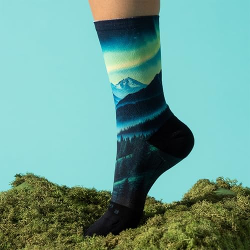 Image of Feetures Elite Light Cushion Mini Crew Sock - Sport Sock with Targeted Compression