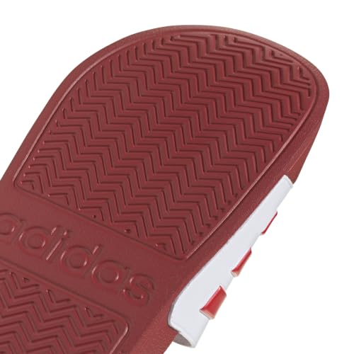 Image of adidas Mens Adilette Shower Arsenal Slides Casual Sandals Casual - Red