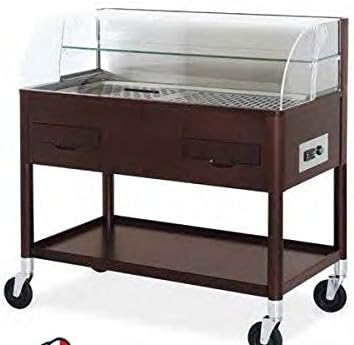 Mobile display case refrigerant for sweet cheese metalcarrelli