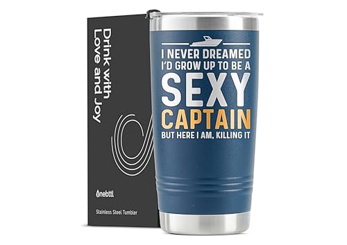 Onebttl Boat Accessories, Cool Gifts for Boaters, Boat Captain Gifts for Men, 20oz...