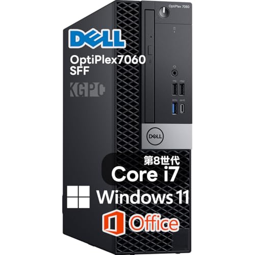 DELL 7060 Windows11 新品SSD:1TB メモリー:8GB DELL（デル） DELL OptiPlex 7060 SFF 中古 デスクトップ Office Win10
