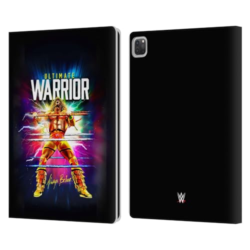 Head Case Designs Officially Licensed WWE Retro Blast The Ultimate Warrior Leather Book Wallet Case Cover Compatible with Apple iPad Pro 13 M4 2024