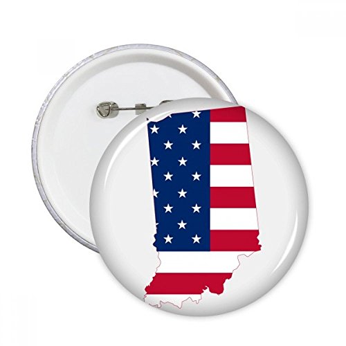 Broche USA Illinois Badge Stars and Stripes Idéal pour Customiser un Veste en Jean