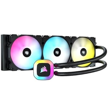 Water Cooler Corsair H150 RGB 360mm Radiator, Preto - CW-9060054-WW