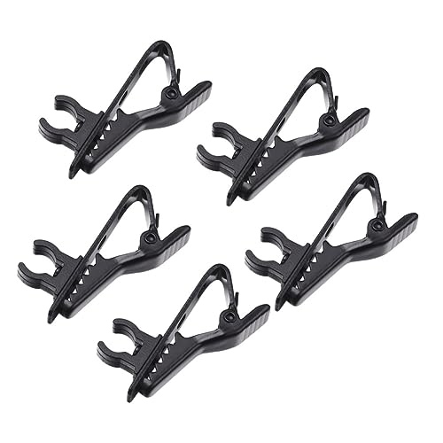 BESPORTBLE 10Pcs Lapel Mic Clip High Sensitivity Iron Clips for Voice Recording Video Conferencing Online Karaoke and Lectures Compact and Easy to Use