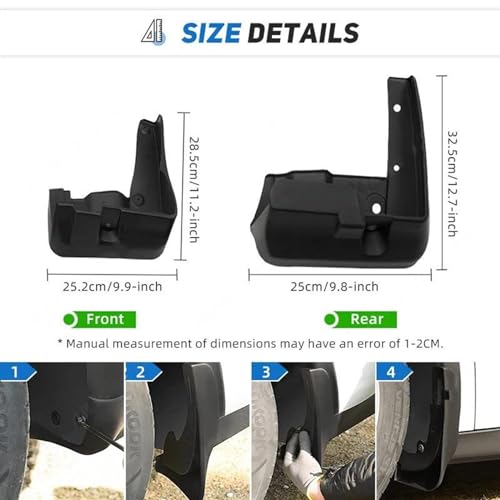 Guardabarros para Subaru Legacy Sedan 2010-2014 para viajes e invierno 2