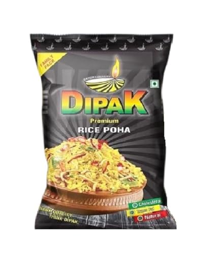 DIPAK Rice Poha – 500gm | Fresh Flattened Rice for Daily Breakfas...