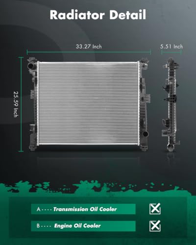 Image of SCITOO Aluminum Radiator for 2016-2021 for Durango 3.6L