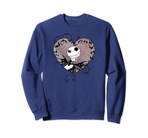 Sweatshirt Jack Disney broderie Saint-Valentin motif cœur qualitatif