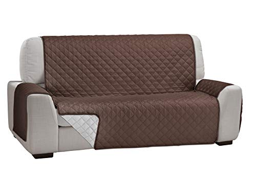 Martina Home Martina Dual Cover Bankovertrek met omkeerbare bekleding, 3 zitplaatsen, beige/bruin - Afbeelding 3