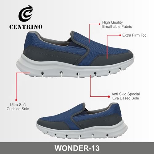Image of Centrino Men's Sports Shoes | Shoes for Man Stylish | Lightweight Breathable Running Shoes | Cushioned Insole | Comfortable Mesh Walking & Workout Sneakers for Men | Mens Sports Shoes Casual (9229)