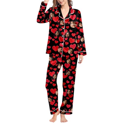 Pijama de San Valentín para parejas con divertidos pantalones largos de descanso en casa