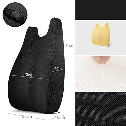 Coussin lombaire contre le mal de dos sur les chaises d'ordinateur et sièges auto