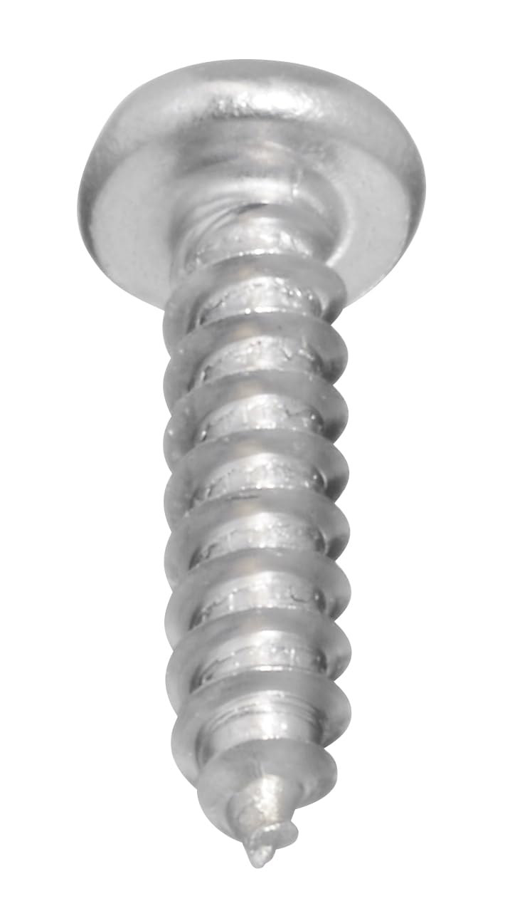 # 10 X 5/8 tornillos de metal de cabeza troncocónica ", rosca completa, cuadrada, acero inoxidable 18 – 8, acabado brillante, SELF-TAPPING, cantidad 100 piezas