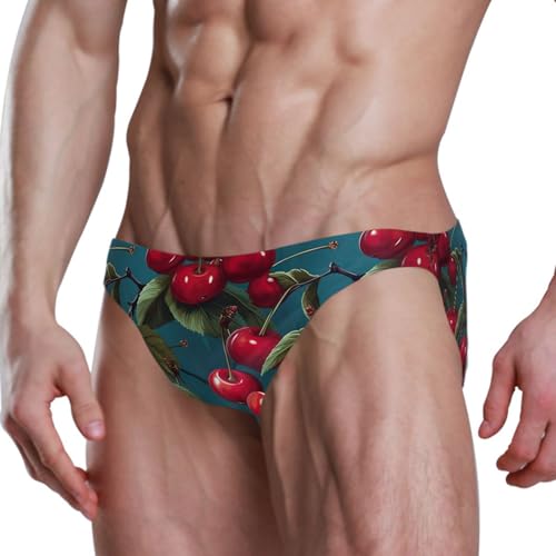Mens Cherry Fruit Bikini Swimsuit Swimwear Swim Briefs for Men 213430984