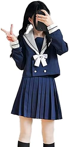 Amazon 小松丸 紺碧 蝶結び付き セーラー服 長袖 前開き ボタン式 鹿の刺繍 ベレー帽付き 女子高校生 卒業式 入学式 春夏 制服 5セット 4点のセットa ベレー帽なし M コスプレ 仮装 通販 Amazon 小松丸 紺碧 蝶結び付き セーラー服 長袖 前開き ボタン式 鹿の刺繍 ベレー帽付き 女子高校生 卒業式 入学式 春夏 制服 5セット 4点のセットa ベレー帽なし M コスプレ 仮装 通販