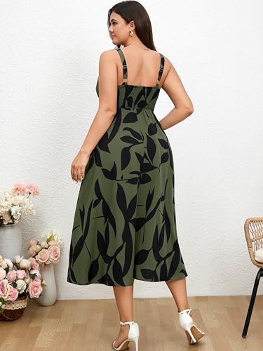 Image of RWJ Women's Plus Size Dresses with Pockets V-Neck Sleeveless Maxi Dress for Wedding Guest Dress Formal Cocktail
