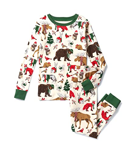 Unisex Kid's Long Sleeve Printed Pajama Set