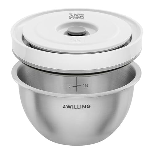 ZWILLING Fresh & Save BOWLS Vacuum Bowl Set Stainless Steel 6-Piece Set S-12 cm M-18 cm L-24 cm - Image 2