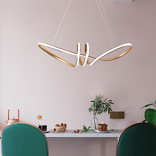Suspension éclairage LED dimmable avec télécommande pour luminaire de salon