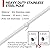Yeesun Flag Pole,6FT Flagpole Kit for 3’ x 5’ American Flag-360° Tangle Resistant Technology,Stainless Steel Professional Outdoor Flag Pole for House Truck & Boat Use (Without Bracket,White)