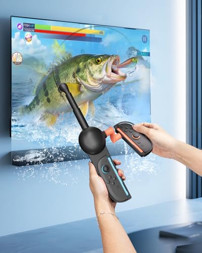 Controlador de caña de pescar Nargos para Nintendo Switch y modelo Oled 5