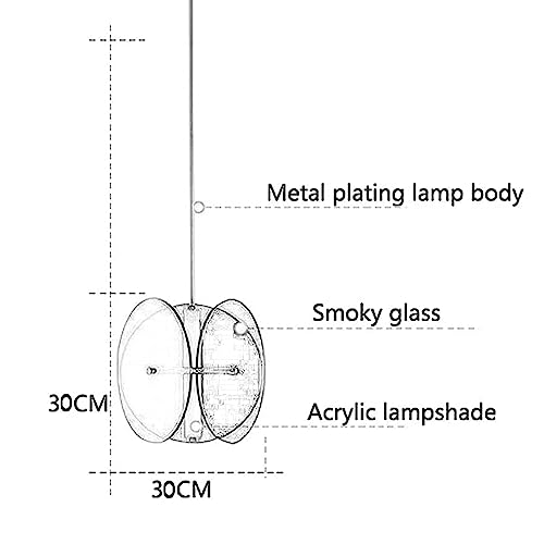 Lustre LED 3000K en métal au design postmoderne architectural - 6