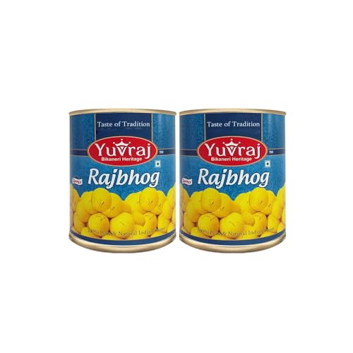 Image of YUVRAJ Sweets Raj Bhog (kesar) combo pack (1 KG X 2)