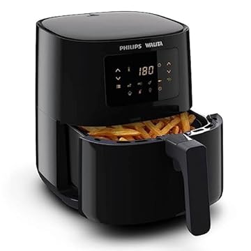 Philips Walita RI9252/91 Série 3000 - Fritadeira Airfryer Digital, 4.1L de capacidade, 127V, 1400W, Preta