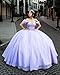 Yifanier Glitzerndes Quinceanera-Kleid mit Perlen und Schleppe bauschiges Ballkleid glitzernde Lange Ballkleider süße 15-16-Kleider MT007