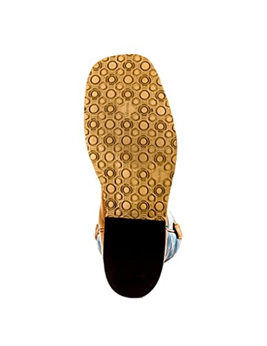 Anderson Bean Men's Crazy Horse Leather Briar Vamp w/ 13" Danube Mad Dog Top Cowboy Boot Tan 10 D4