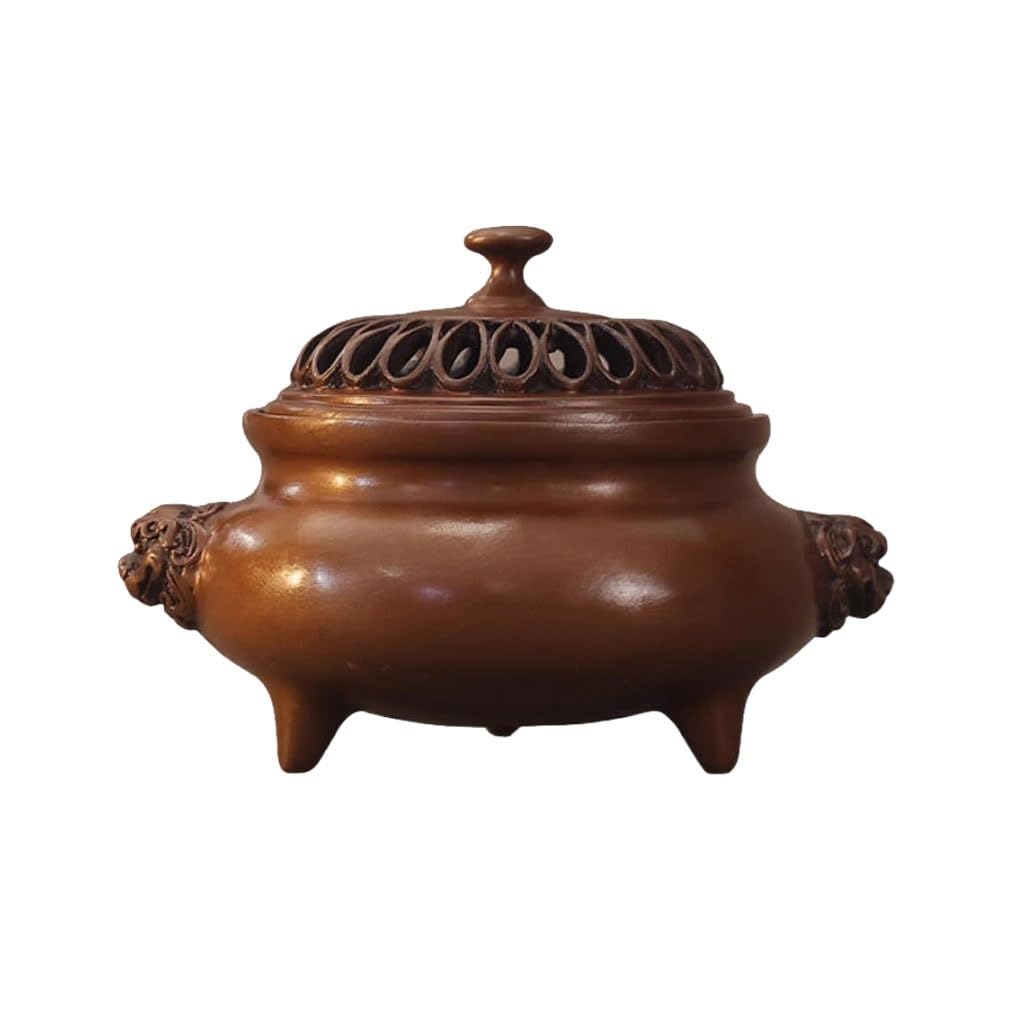 Incense Burner Creative Antique-style Bronze Three-legged Incense Burner For Home Use, Indoor Meditation, And Appreciation Waterfall Incense Burne