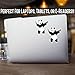 Gangster Shooting Panda Banksy Vinyl Decals Stickers (2 Pack!!!) | Tumbler Coffee and Insulated Cups | Decals Only! Cup not Included! | 2-3 X 3 inch Black on White Blackground Decals | KCD1064