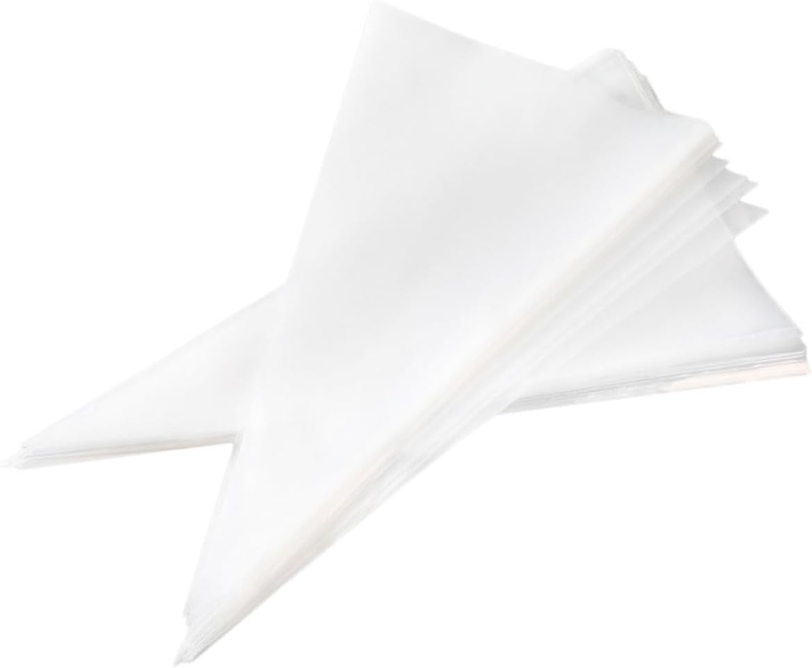 50PCS Thickened Disposable Piping Bags 18 Inch PE Pastry Bags for Cake Decorating Baking Tools for Home and Restaurant Use