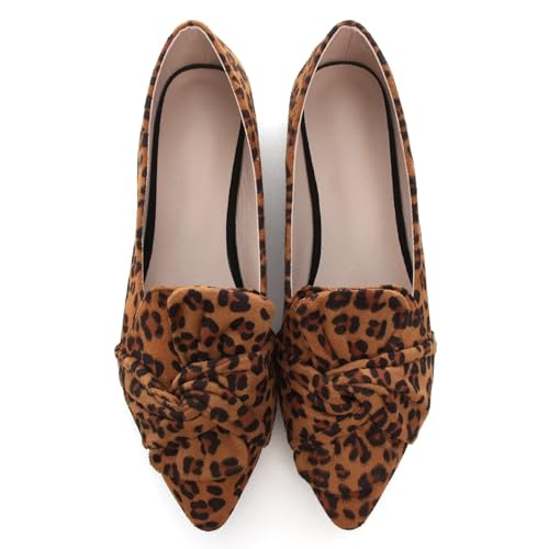 Stunner Womens Bowknot Flats Comfortable Pointed Toe Ballet Flats Soft Loafers3