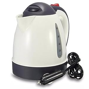 12V Electric Car Kettle – Travel, Camping, Caravan, Boiling Water | Ideal For Tea Coffee Hot Water | Fast Boil Lorry, Truck, Volt | Socket, Plug, Cigarette Lighter, Charger Portable