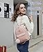 Girls Fashion Mini Backpack Purse Small Cute Plaid Leather Women Backpacks Little Bag (Pink)