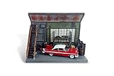 Auto World 1958 Plymouth Fury with Darnell's Garage Scenic Display, Christine AWSD001/12 - 1/64...