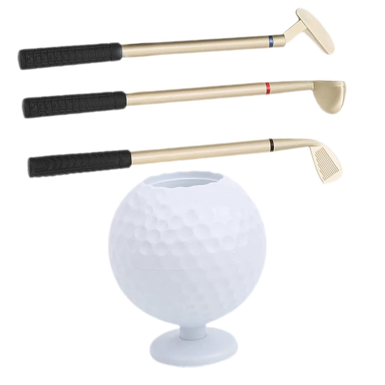 VILLCASE 3sets Portapenne Golf Decorazione Scrivania Per e Casa Per Appassionati Golf Organizer Per Penne e Idea Per Compleanni e