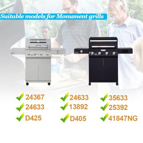 Image of Outdoor Grills Grease Tray Replacement Parts for Monument 17842 24367 35633 24633 13892 Gas Grill, Stainless Steel Grease Tray Parts for Monument 4 Burner Gas Grill D425 D405 41847NG 25392