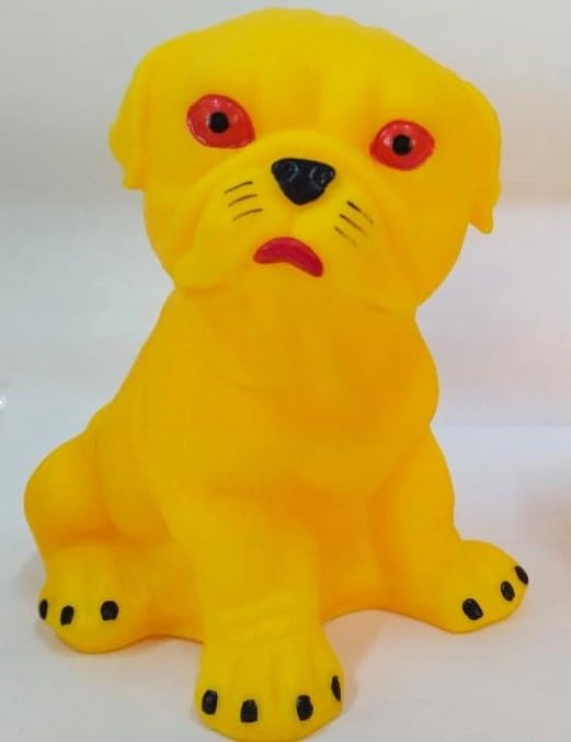 Buy SNP Yellow Color Vinyl Lebra Dog Big Size Peice, Squeezy(Chu Chu