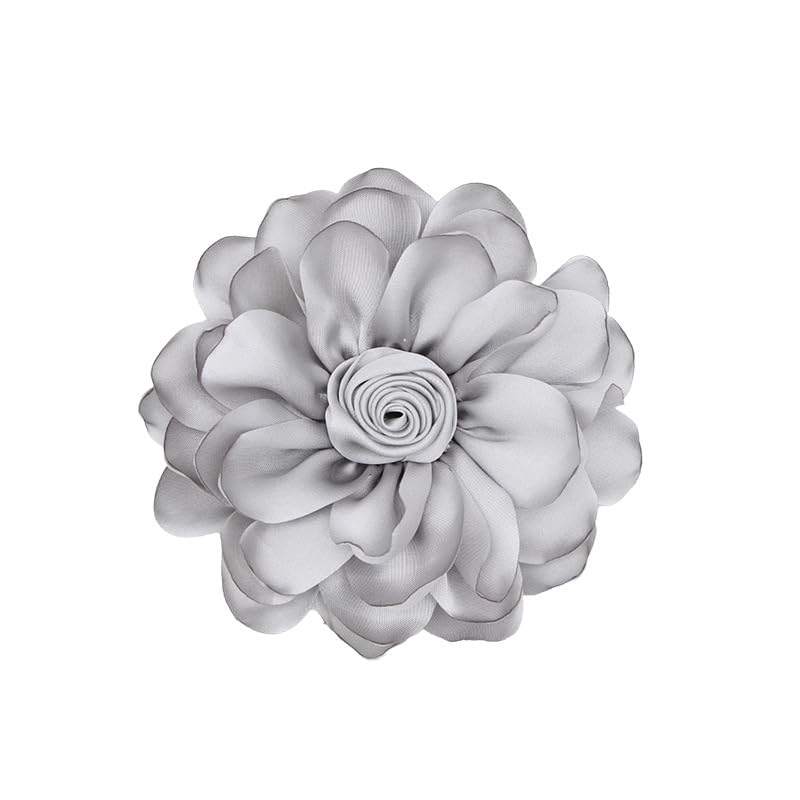 Image of Rose Brooch and Pin for Women Elegant Delicate Flower Pin Shawl Clip Duck Beak Clip for Women's Dress Banquet Party Jewelry Gift